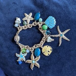 Chico's Seashore-Theme Statement Bracelet